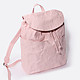 Розовый кожаный рюкзак с эффектом фольги  IO Pelle