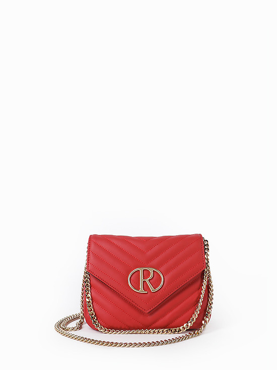 Красная сумочка кросс-боди из стеганой кожи  Ripani