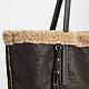 Классические сумки Gianni Notaro 308 dark brown beige fur