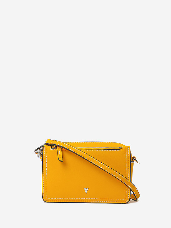Горчично-желтая сумочка кросс-боди из экокожи  Ventoro
