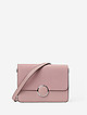 Пудрово-розовая сумочка кросс-боди из экокожи и замши  Ventoro