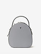 Серый округлый рюкзак из экокожи  Ventoro