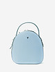 Пастельно-голубой округлый рюкзак из экокожи  Ventoro