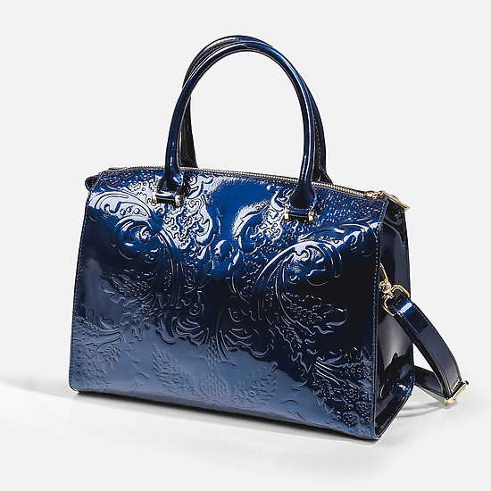 Классические сумки Arcadia 3247 tracery gloss blue
