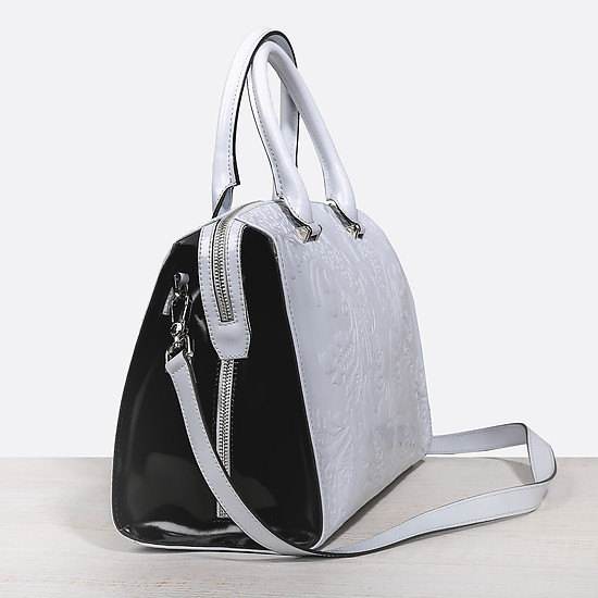 Классические сумки Аркадия 3247 tracery pale grey black