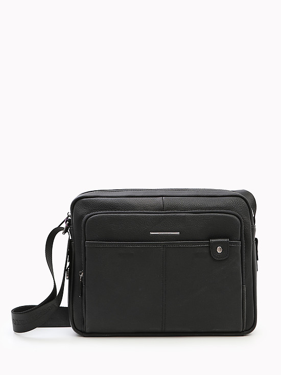 Черная стильная мужская сумка  Alessandro Beato