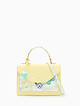 Желтая сумка кросс-боди из экокожи с одной ручкой и цветочным принтом  Diana&Co