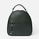 Кожаный рюкзак в темно-зеленом цвете  Deboro