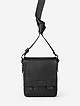 Небольшая черная мужская сумка-планшет на плечо  Alessandro Beato