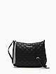 Черная сумочка кросс-боди из стеганой кожи со съемным ремешком  Alessandro Beato