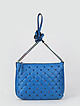Голубая сумочка кросс-боди из стеганой кожи с 