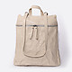 Оригинальный бежевый рюкзак из натуральной кожи с эффектом фольги  IO Pelle