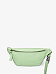 Пастельно-зеленая поясная сумка из мягкой кожи  Deboro