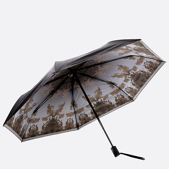 Складной зонт с узором на изнанке  Tri Slona