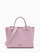 Розовая сумка-тоут из мягкой мелкозернистой кожи с тремя отделами  KELLEN
