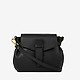 Черная кожаная сумочка-кросс-боди в минималистичном дизайне  Deboro