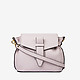Лавандовая кожаная сумочка-кросс-боди в минималистичном дизайне  Deboro