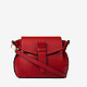 Красная кожаная сумочка-кросс-боди в минималистичном дизайне  Deboro