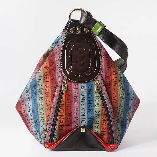 Текстильная сумка-рюкзак с логотипом бренда  Marino Orlandi
