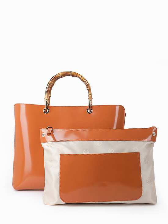 Классические сумки KELLEN 3730 orange gloss tracery