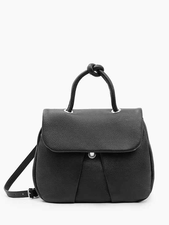 Привлекательный рюкзак черного цвета из зернистой кожи  KELLEN