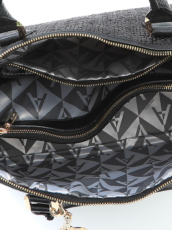 Классические сумки Arcadia 3873 raffia black