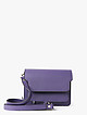 Фиолетовая сумочка кросс-боди в жестком силуэте из мелкозернистой кожи  Deboro