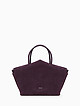 Фиолетовая сумка-тоут из замши  Arcadia