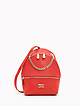 Коралловый кожаный рюкзак с ручкой-цепочкой  Marina Creazioni