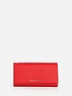 Красный кожаный кошелек на кнопке  Alessandro Beato