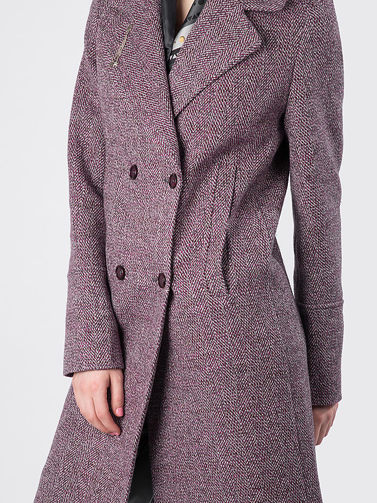 Пальто ElectraStyle 4-9023-299 purple grey