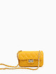 Стеганая сумка кросс-боди из желтой кожи  Folle