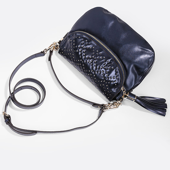 Классическая сумка Alessandro Beato 413-5365 blue metallic