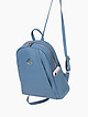 Базовый рюкзак из мягкой кожи в оттенке голубого денима  Folle