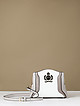 Сумочка кросс-боди в стиле колор-блок из серой, серебристой и белой экокож  La Martina