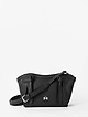 Черная кожаная сумочка кросс-боди со съемным ремешком  La Martina