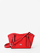Красная кожаная сумочка кросс-боди со съемным ремешком  La Martina