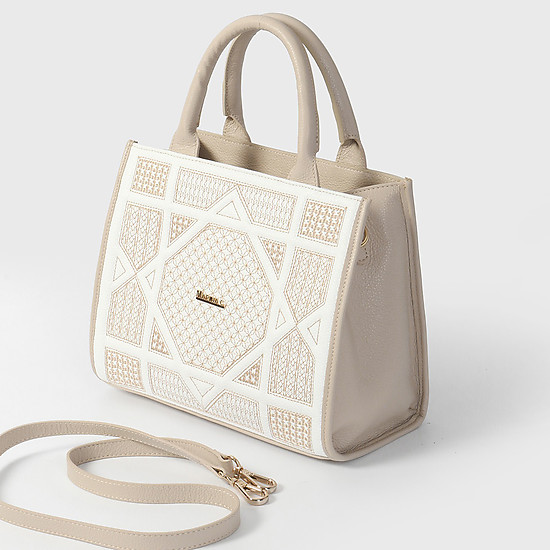 Геометричная сумочка с вышивкой  Marina Creazioni