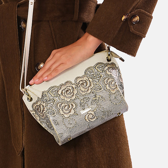 Романтичная сумочка на плечо с принтом кружева  Marina Creazioni