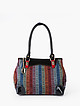 Разноцветная текстильная сумка-тоут с ручками на плечо  Marino Orlandi