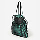 Классические сумки Marina Creazioni 4474 green black