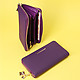Фиолетовый кожаный бумажник  Alessandro Beato