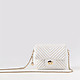 Кожаная поясная сумочка-трансформер белого цвета  Marina Creazioni