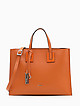 Оранжевая сумка-тоут из мягкой кожи  Ripani