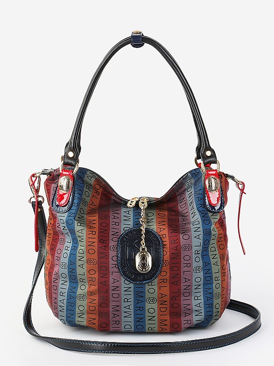 Разноцветная текстильная сумка-тоут  Marino Orlandi