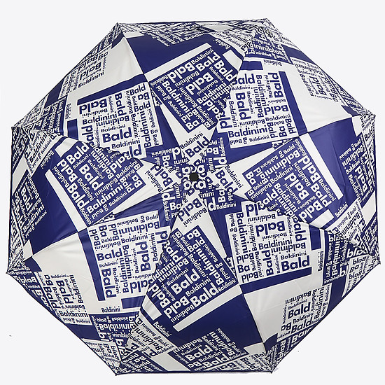 Складной бело-синий зонт  Baldinini