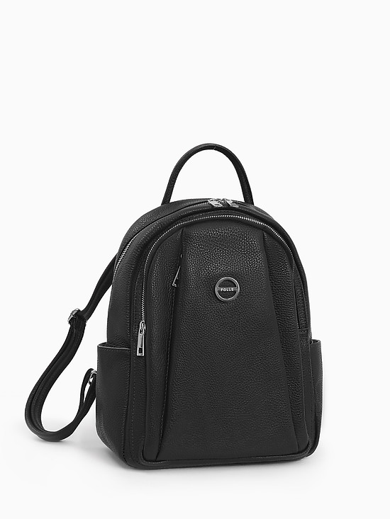 Дизайнерская сумка из черной натуральной замши с бахромой  Folle