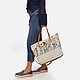 Бежевая сумка-шоппер из мягкой кожи в винтажном стиле  Caterina Lucchi