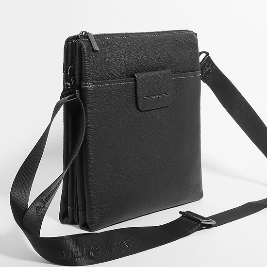 Черная мужская сумка-планшет на плечо  Alessandro Beato