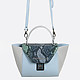 Двухцветная сумочка с тиснением  Lucia Lombardi